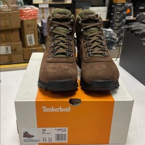 Timberland Men's Brown and Olive Boots